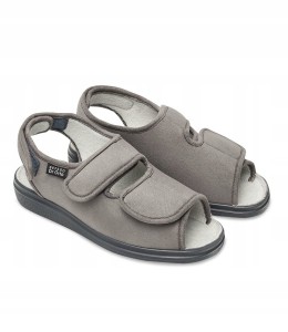 Sandały profilaktyczno-ortopedyczne szare
