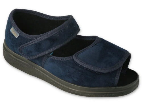 Sandały profilaktyczno-ortopedyczne granatowe