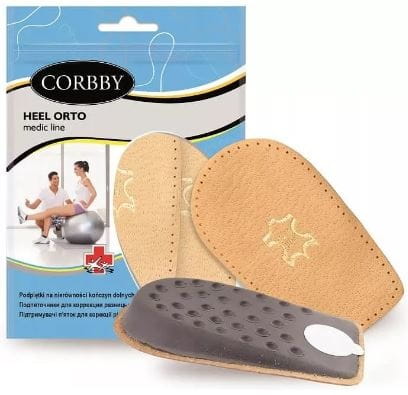 Podpiętki pianka lateksowa skóra 2cm