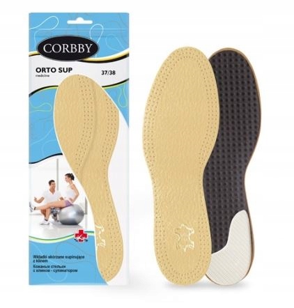 Skórzane wkładki do butów na koślawość stóp