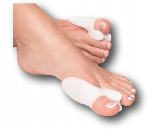 Osłona na haluksa z klinem międzypalcowym